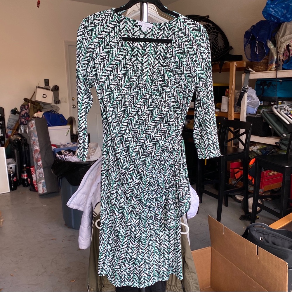 New York & Company Stretch Wrap Dress